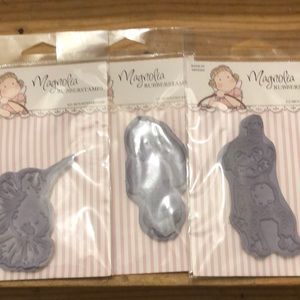 Set of 6 Magnolia new rubber stamps